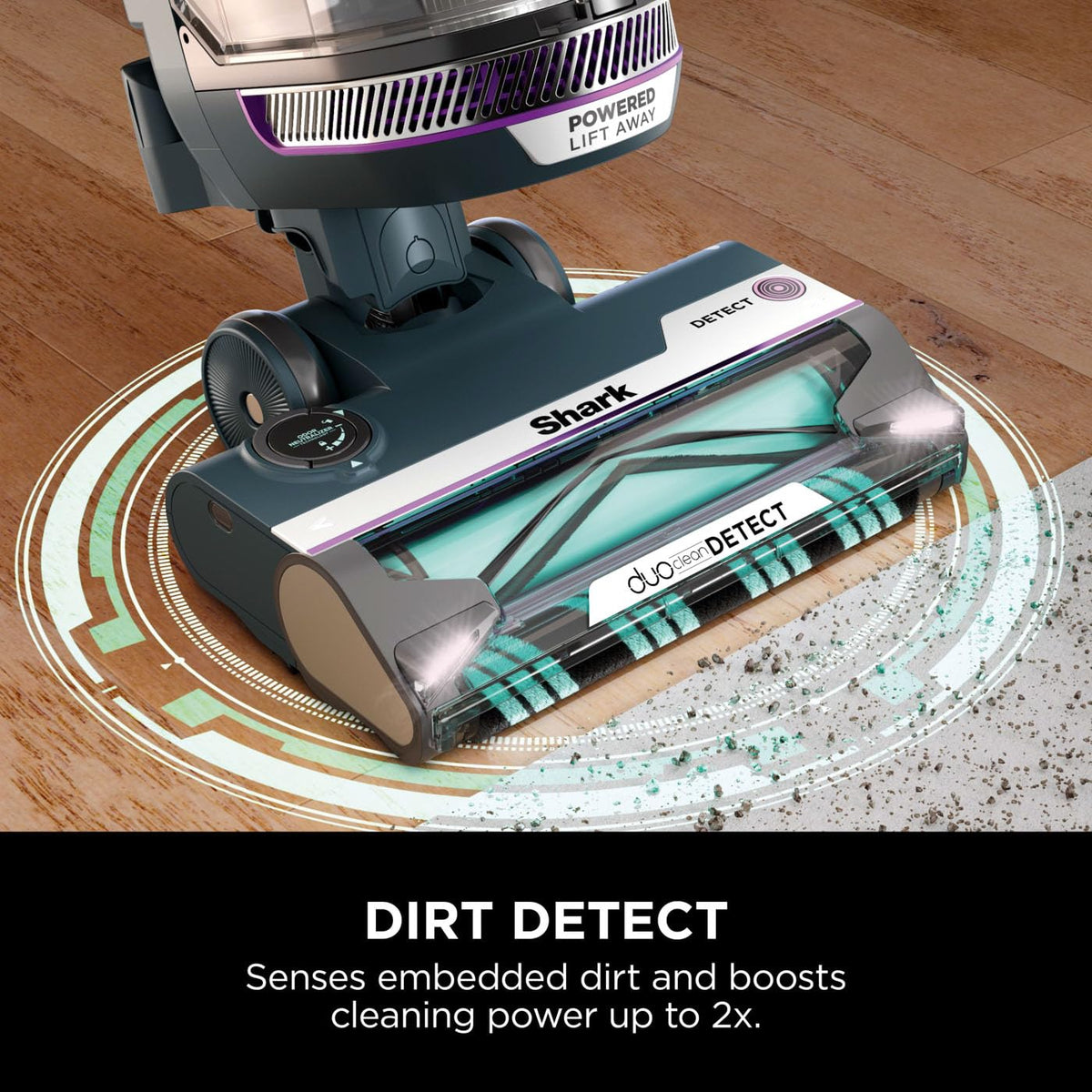 Shark PowerDetect Corded Upright Vacuum Cleaner with DuoClean Detect, Reverse Clean, Anti Hair Wrap Plus, Allergen Seal, Anti-Odour, Pet, Crevice & Multi-Surface Tools, Portable, 750W, 1.3L AZ3900UKT