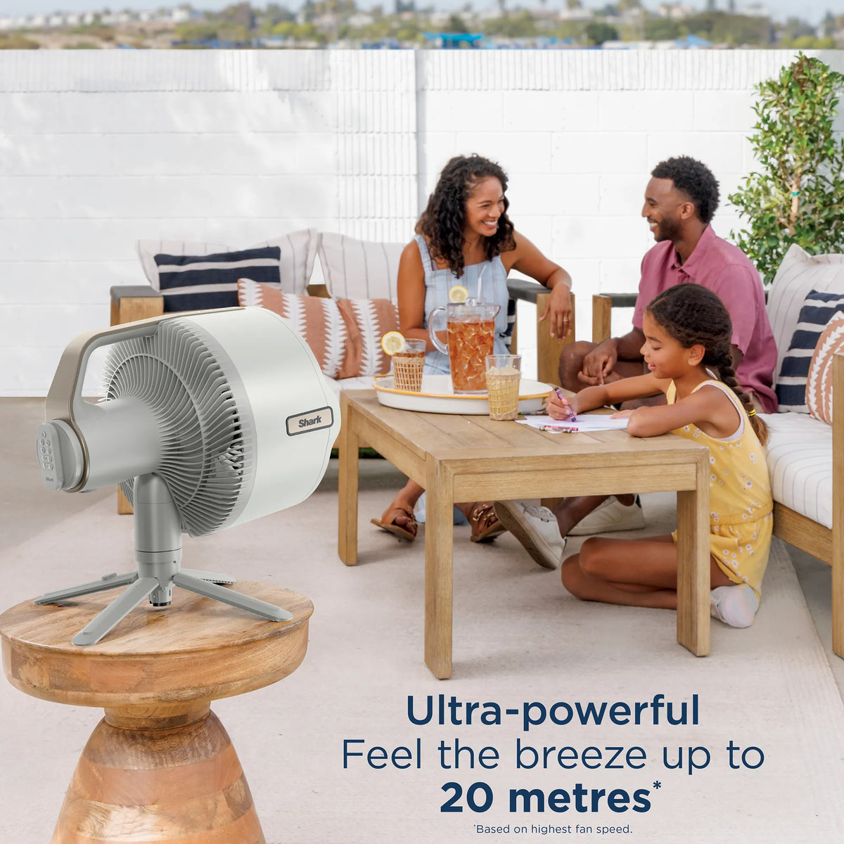 Shark FlexBreeze Pro Mist Indoor Outdoor Pedestal & Table Fan With Water Tank