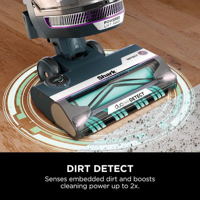 Shark PowerDetect Corded Upright Vacuum Cleaner with DuoClean Detect, Reverse Clean, Anti Hair Wrap Plus, Allergen Seal, Anti-Odour, Pet, Crevice & Multi-Surface Tools, Portable, 750W, 1.3L AZ3900UKT