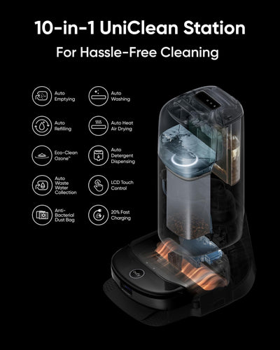 eufy Robot Vacuum and Mop, S1 Pro Omni, HydroJet System with Roller Mop