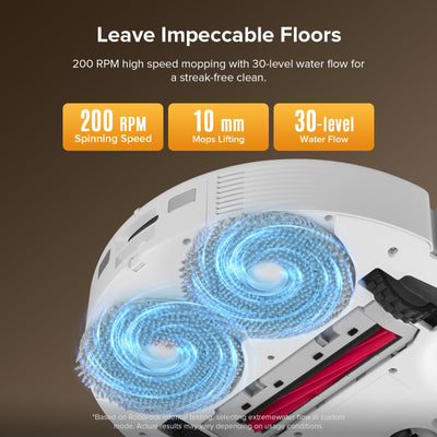 roborock Qrevo Series Robot Vacuum Cleaner with Mop, 10,000Pa Suction