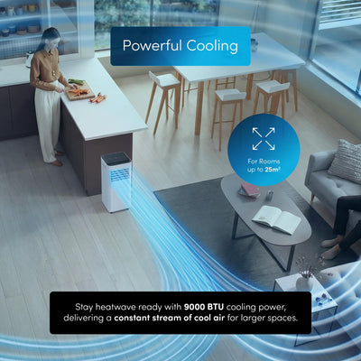 Emperial Air Conditioner, 4-in-1 Portable Air Conditioning Unit, Hour Timer