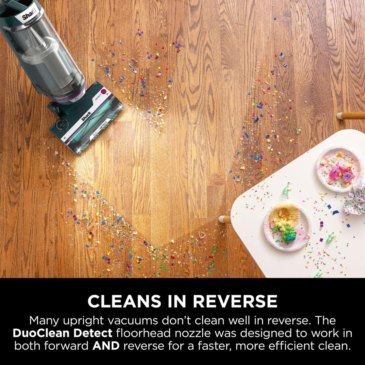 Shark PowerDetect Corded Upright Vacuum Cleaner with DuoClean Detect, Reverse Clean, Anti Hair Wrap Plus, Allergen Seal, Anti-Odour, Pet, Crevice & Multi-Surface Tools, Portable, 750W, 1.3L AZ3900UKT