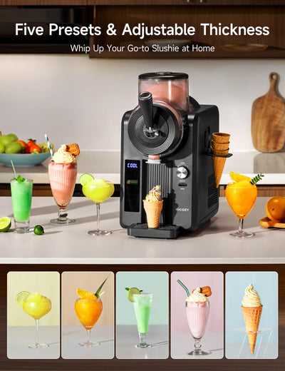 HiCOZY F3 Ice Cream Maker, Slush Machine, No Ice and Blending Needed